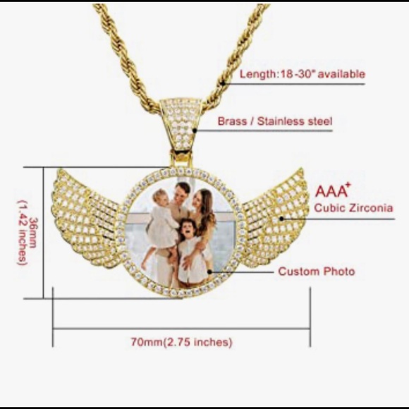 Hip Hop Memory Picture Pendant w/chain & picture - Picture 2 of 8